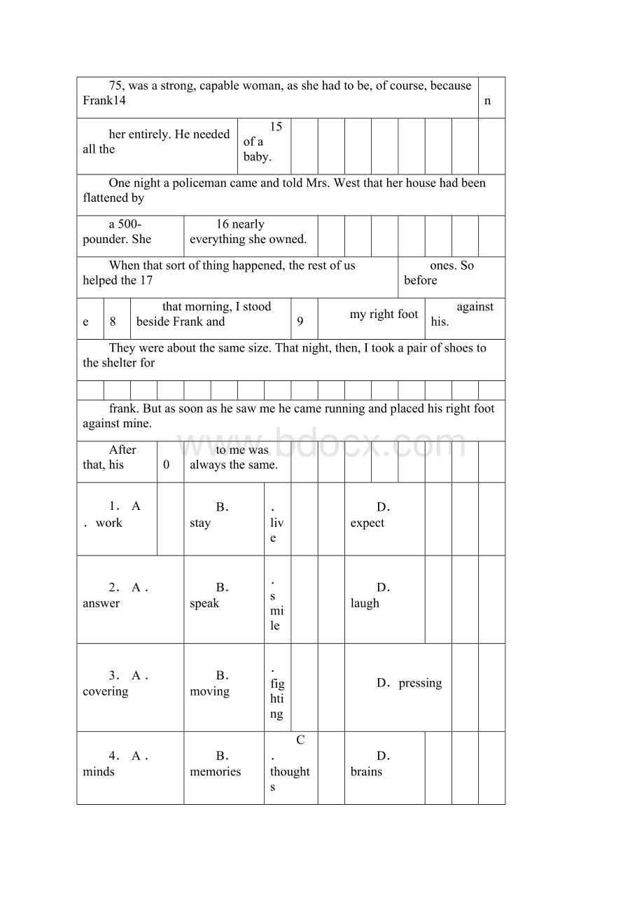 高考英语完形填空练习含答案详解Word格式文档下载.docx_第2页