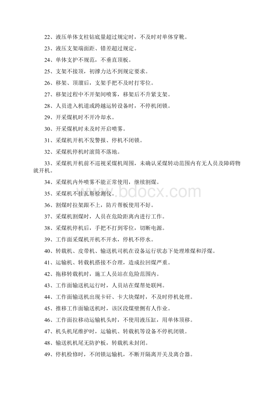 煤矿习惯性违章行为Word格式文档下载.docx_第2页