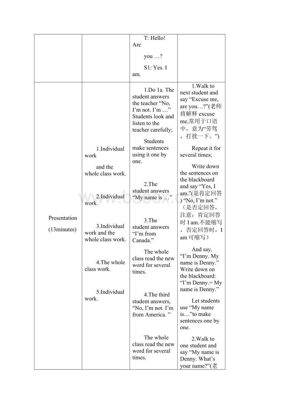 七年级英语上册Unit1 Topic2 SectionA教学设计 最新仁爱版Word格式.docx_第3页