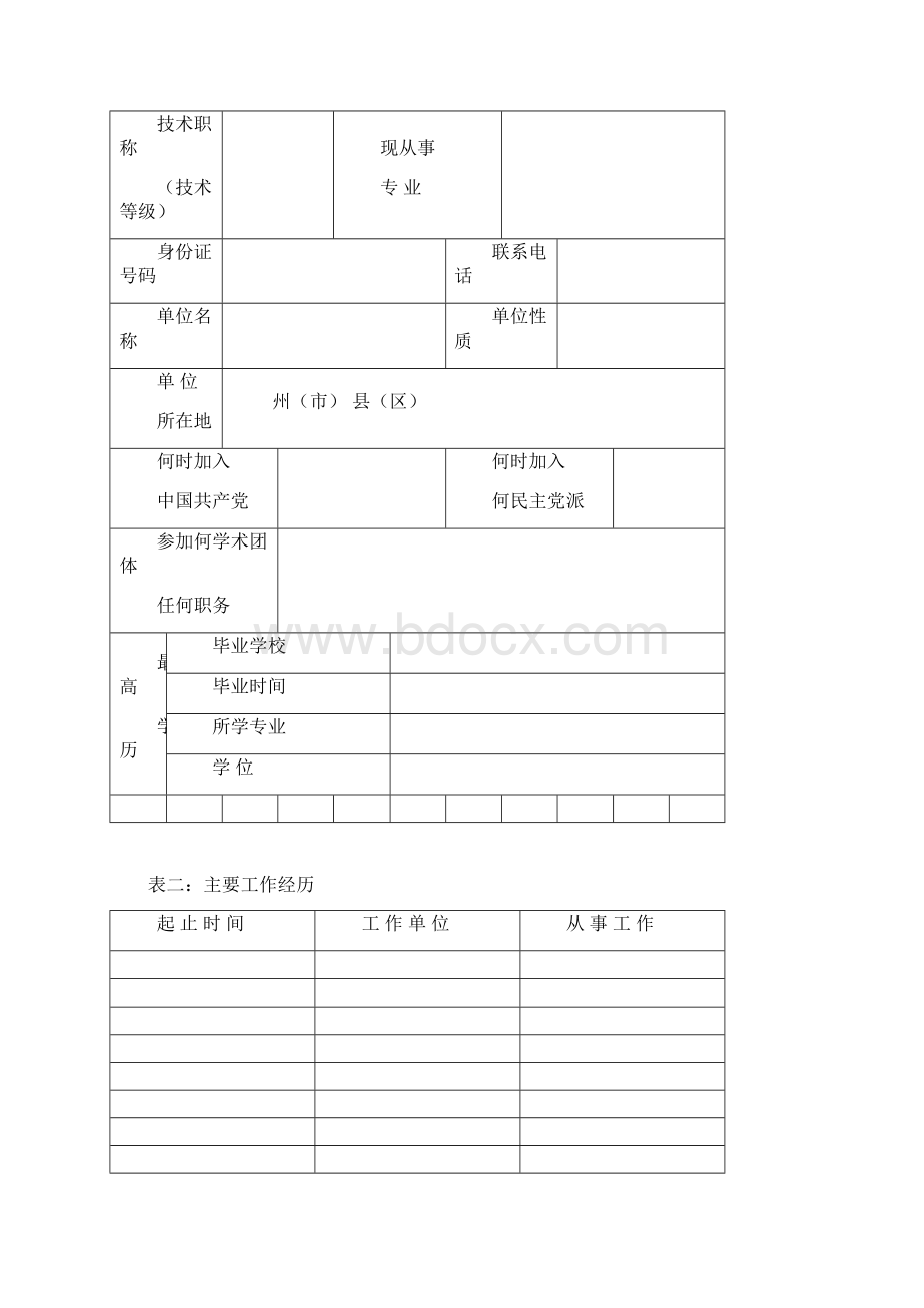 云南省享受政府特殊津贴人员申报表.docx_第2页