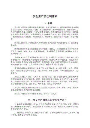 安全生产责任制体系Word格式文档下载.docx