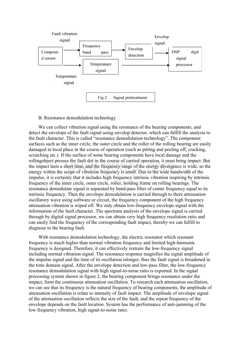 毕业论文基于DSP技术为机车轴承设计故障诊断监控系统英文翻译.docx_第3页