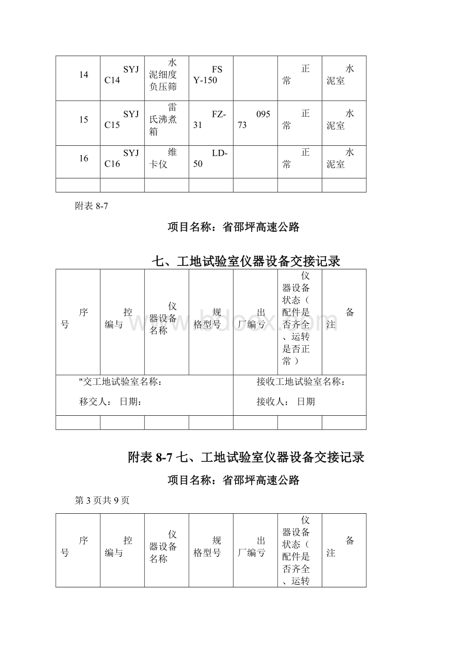 仪器设备交接记录.docx_第3页