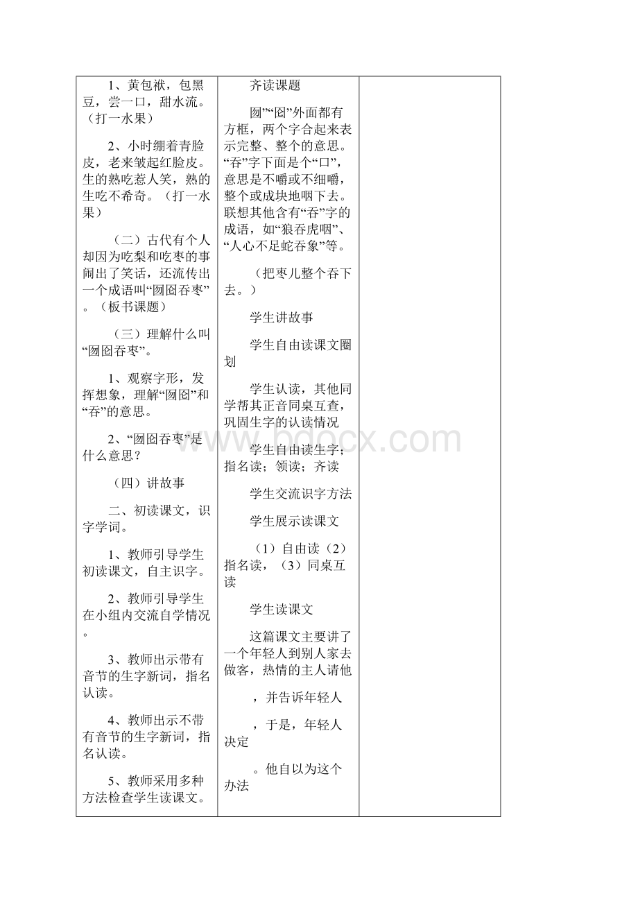 冀教版小学二年级语文下册《囫囵吞枣》教案.docx_第2页