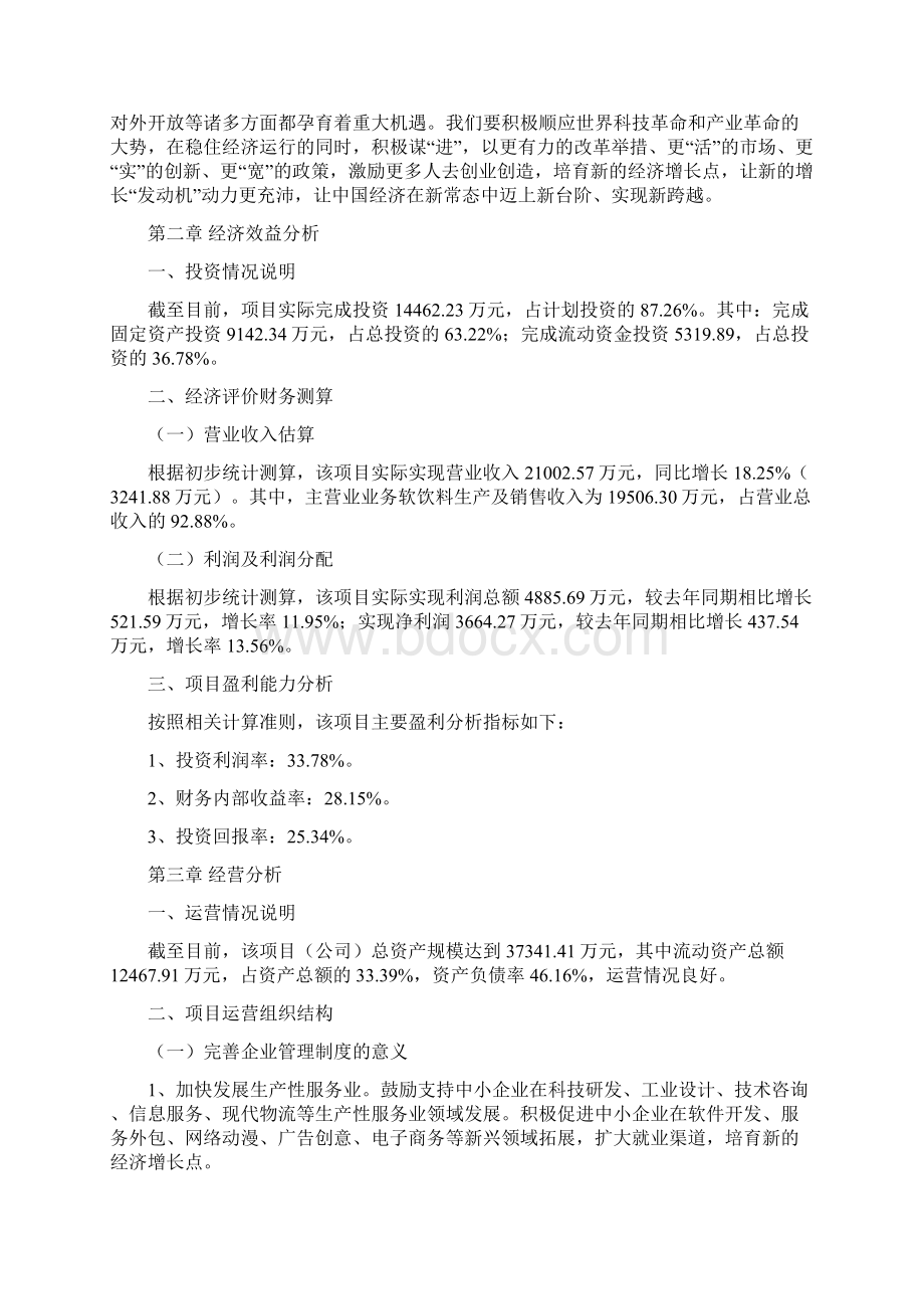 软饮料项目经营分析报告.docx_第3页