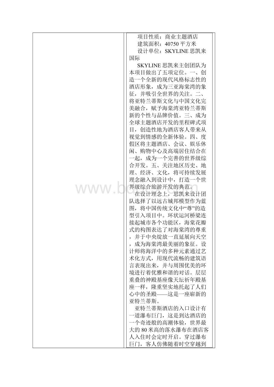 SKYLINE设计的三亚海棠湾亚特兰蒂斯度假酒店资料.docx_第3页