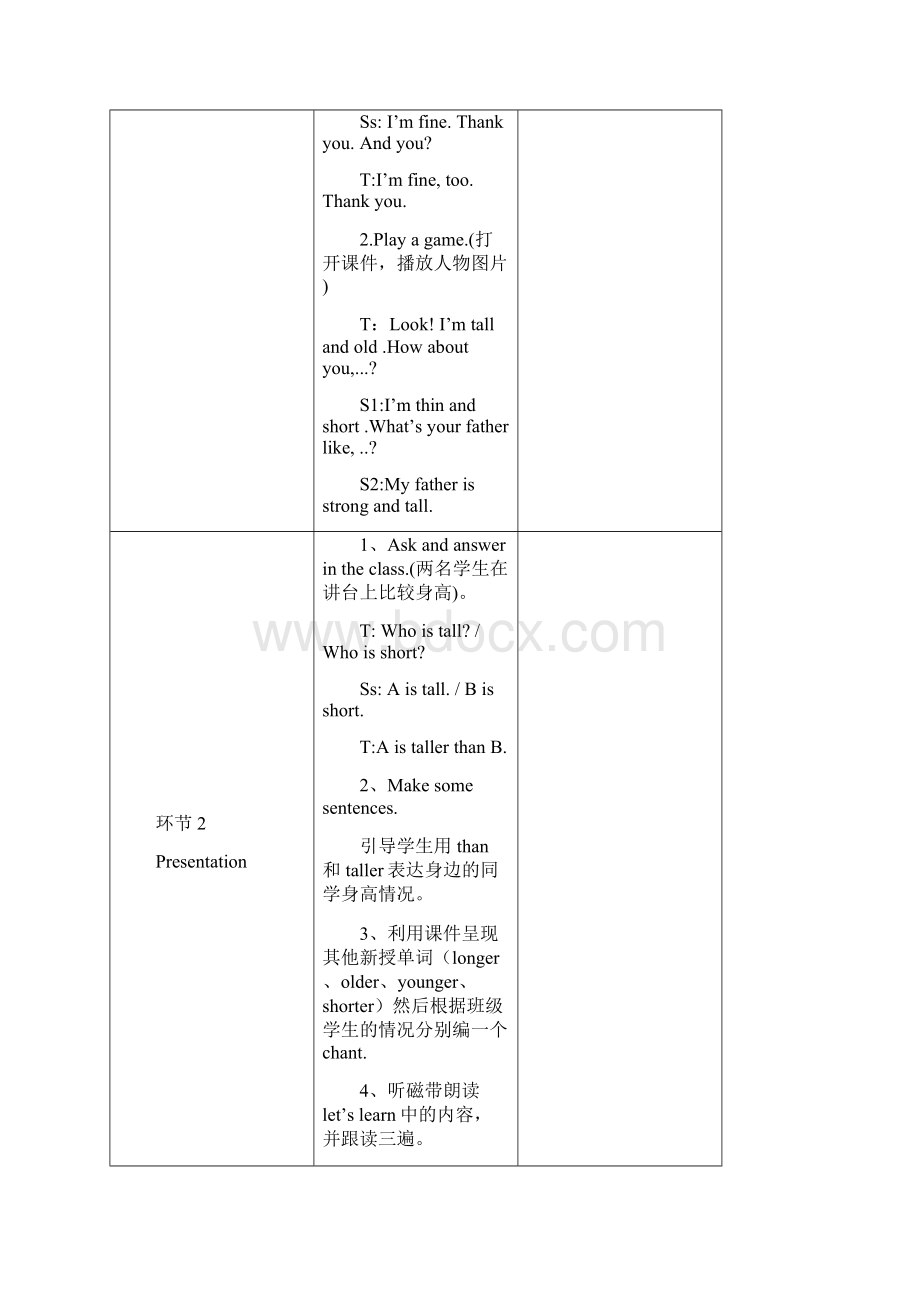 PEP小学六年级英语下册Unit1单元教案.docx_第2页