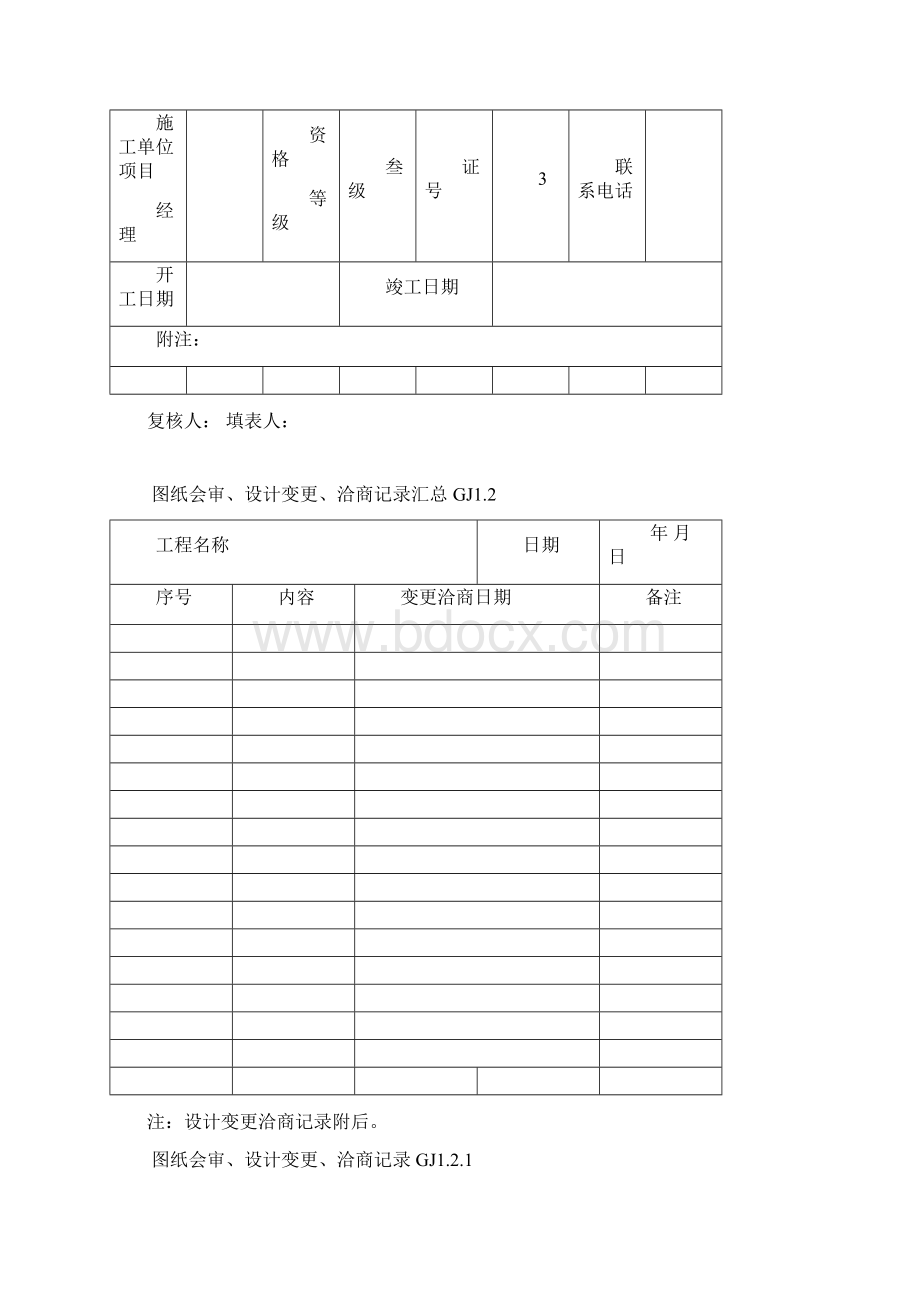 最新全套钢结构竣工验收表格Word格式.docx_第2页