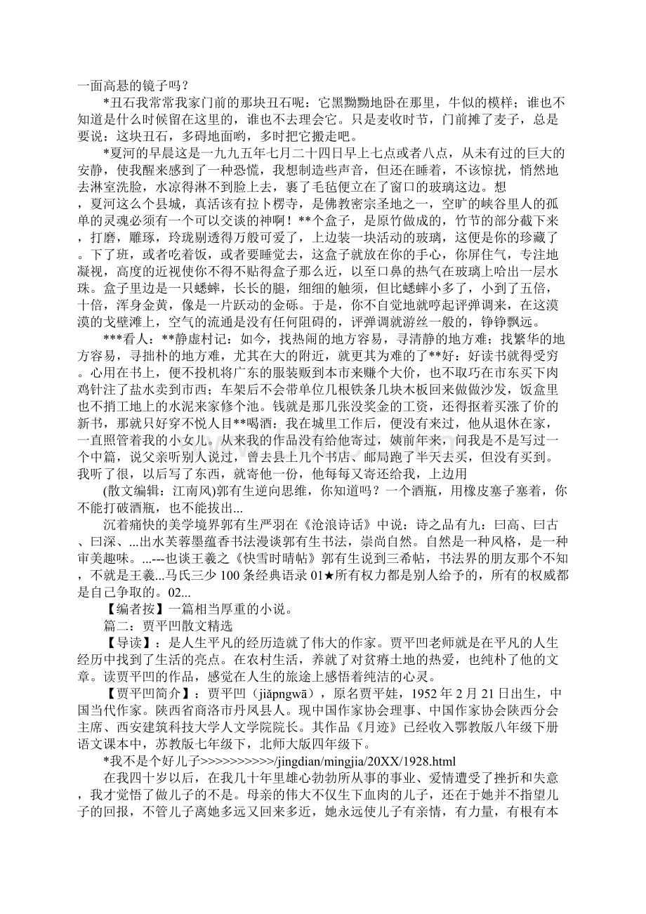 贾平凹散文母亲Word下载.docx_第2页