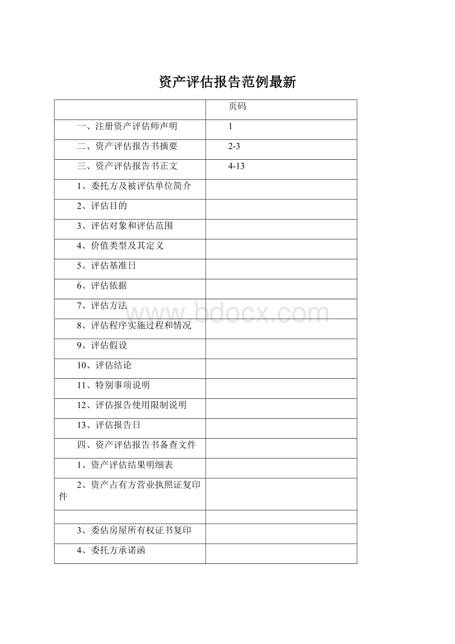 资产评估报告范例最新文档格式.docx_第1页