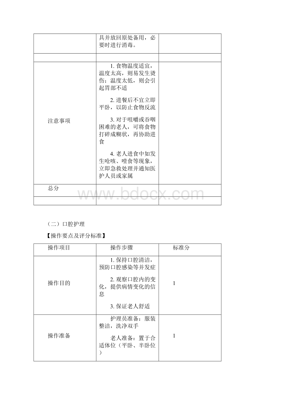 养老护理技术操作规范及评分标准Word下载.docx_第3页