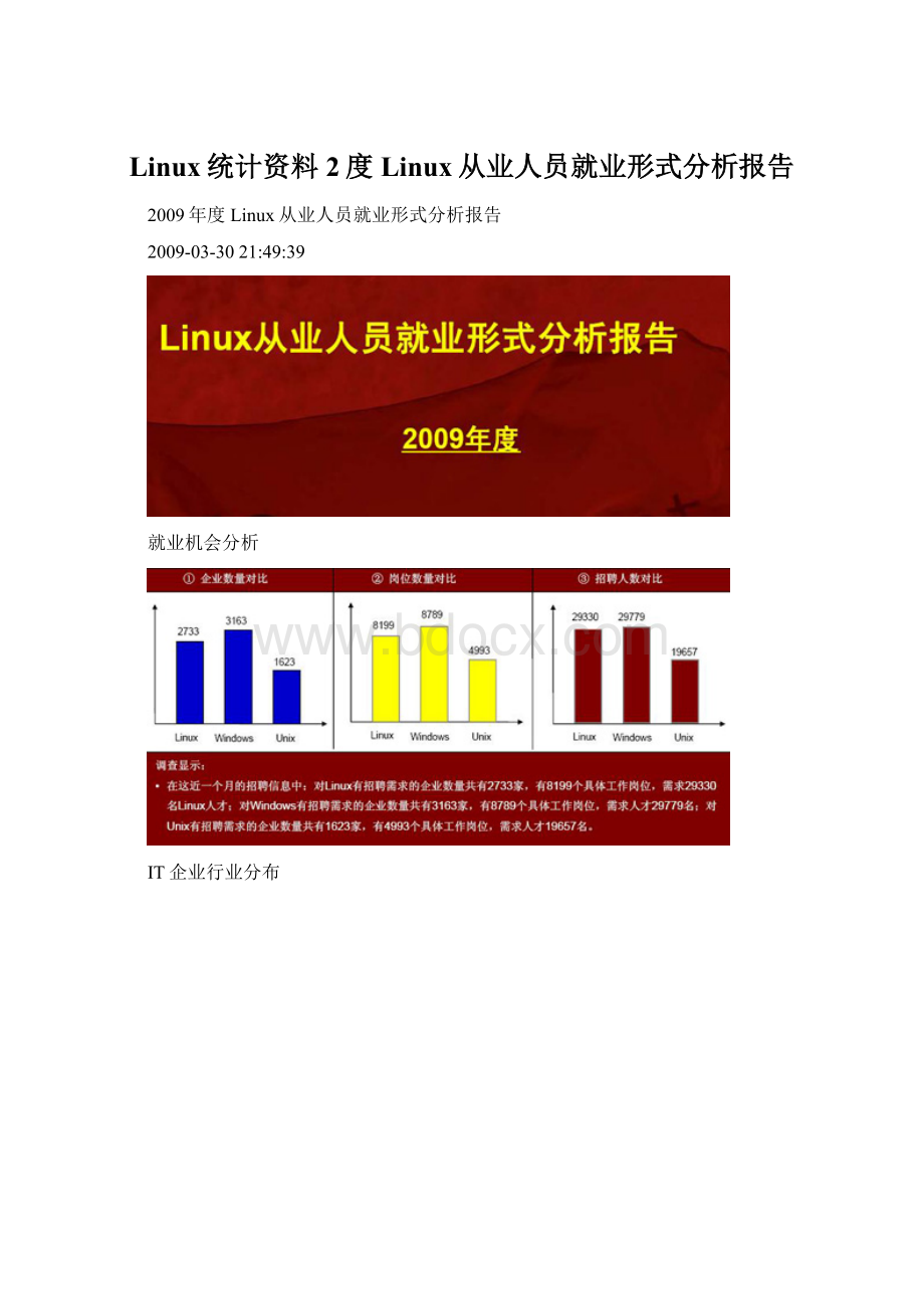 Linux统计资料2度Linux从业人员就业形式分析报告.docx