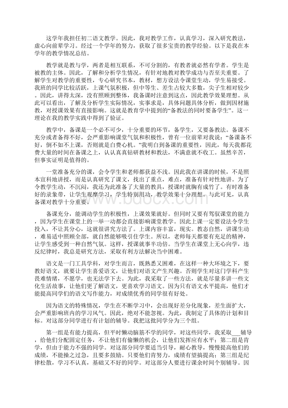 初中语文教师年度考核个人总结.docx_第3页