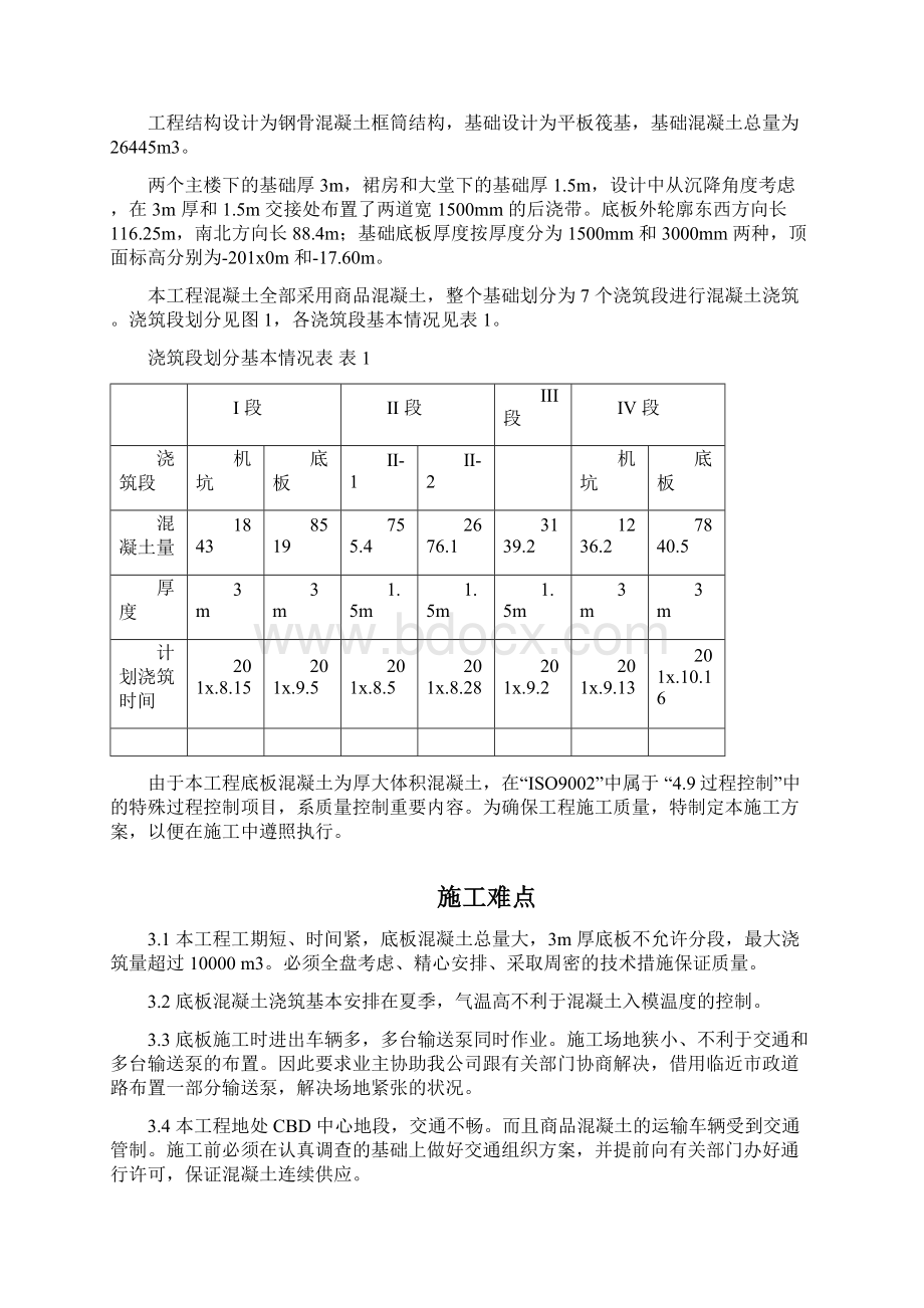 世纪财富中心基础底板混凝土工程施工组织设计方案.docx_第2页