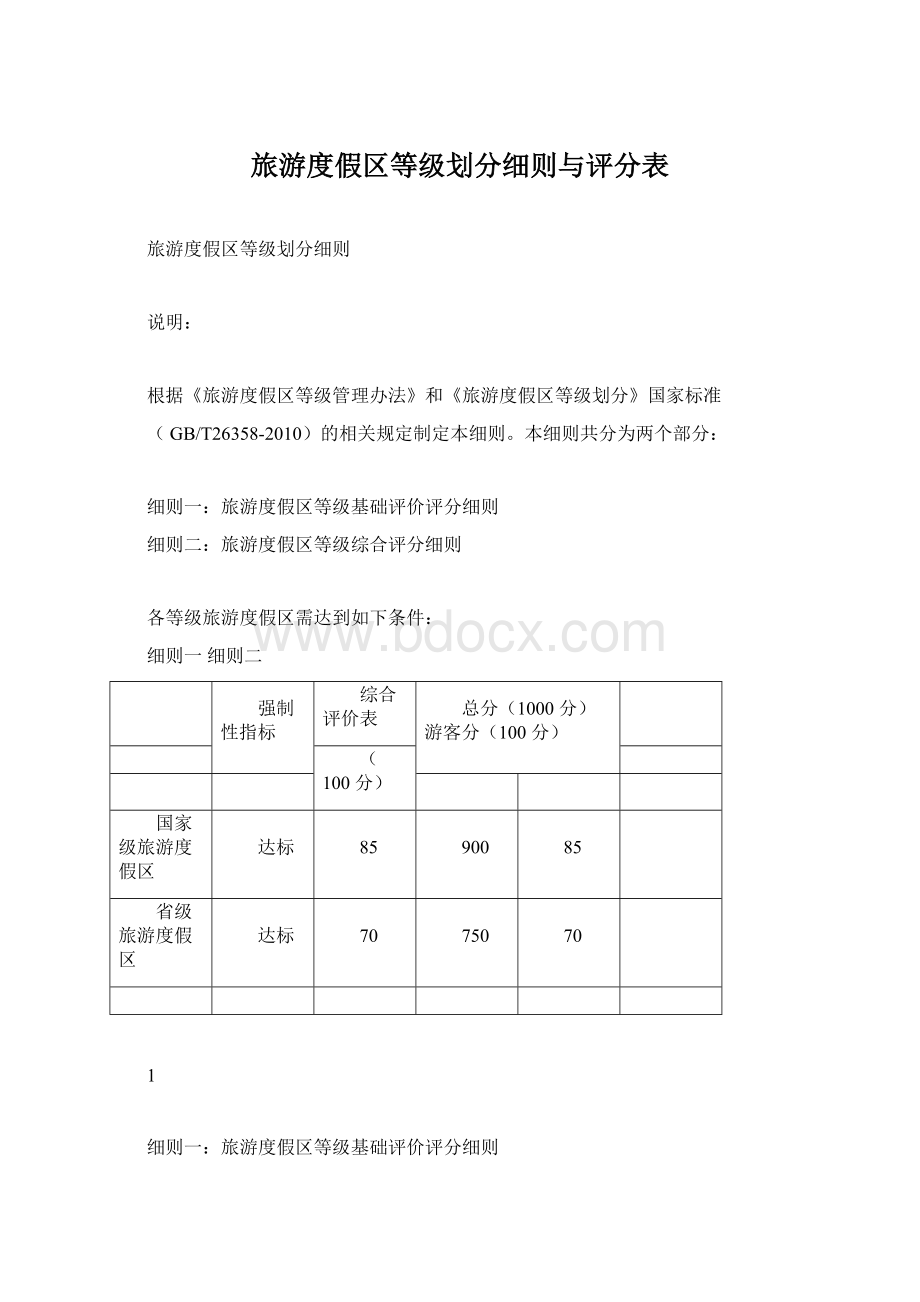 旅游度假区等级划分细则与评分表.docx_第1页