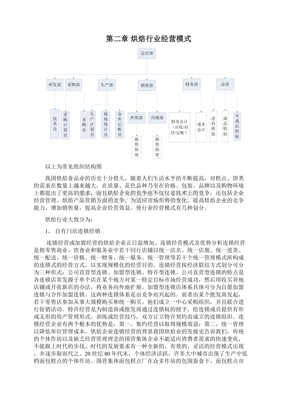 食品烘焙行业产业布局经营模式生产工艺与企业关键业务管理控制点概述.docx_第3页