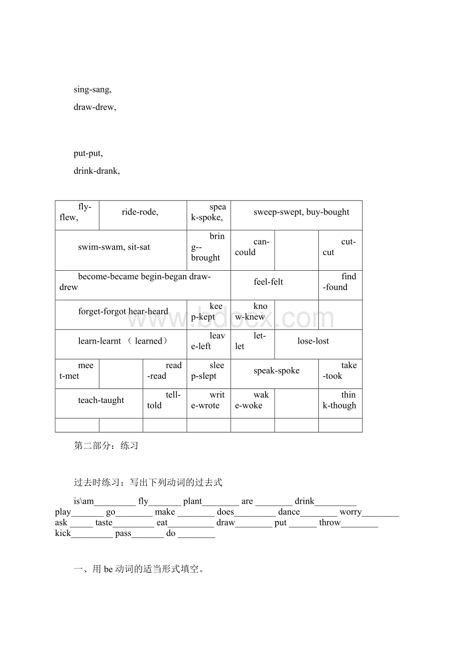 初中英语一般现在时一般过去时一般将来时习题Word文件下载.docx_第3页