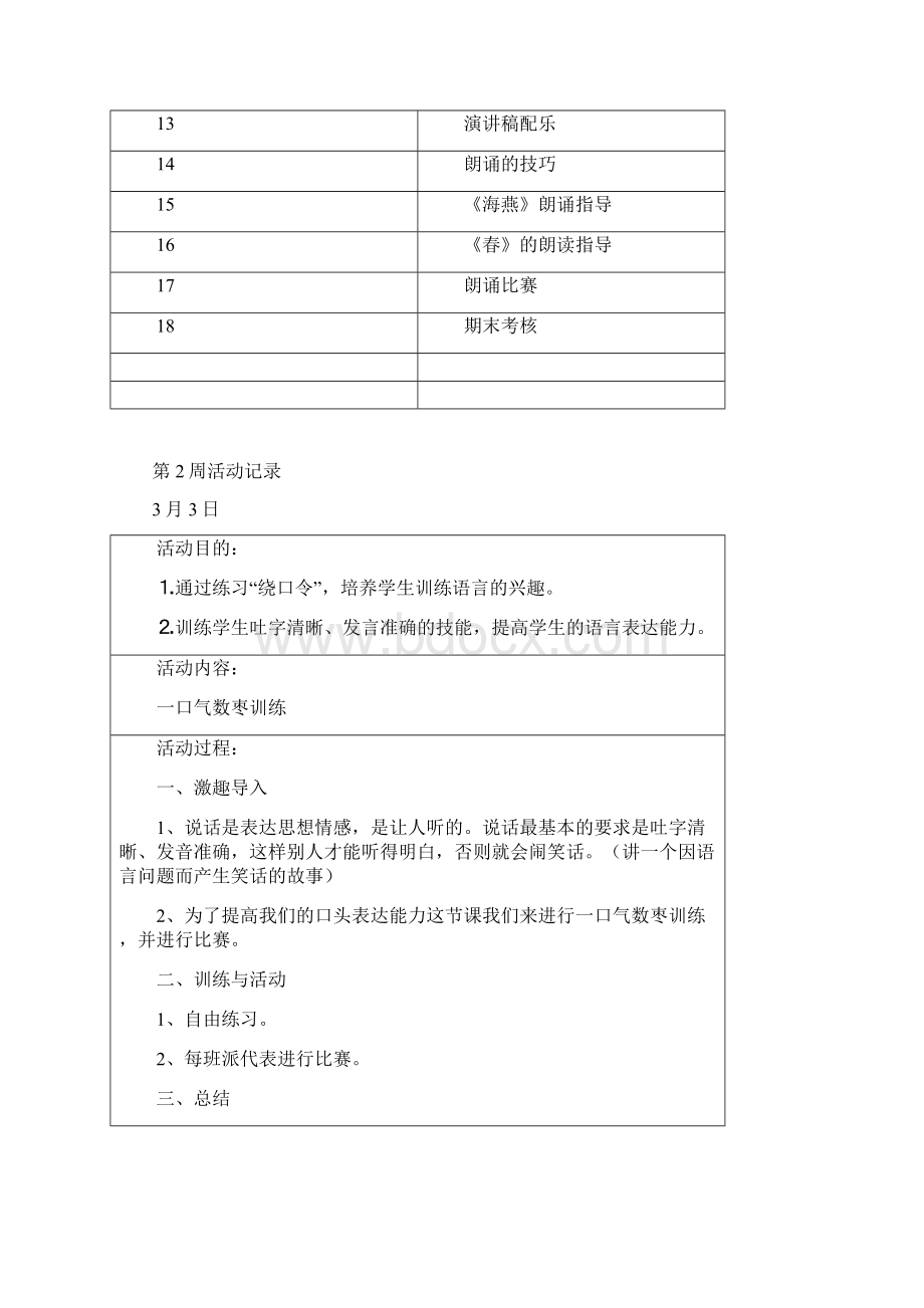 演讲与朗诵社团活动计划.docx_第2页