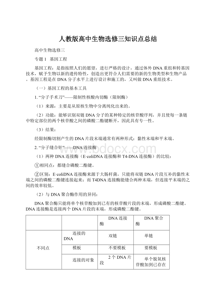 人教版高中生物选修三知识点总结.docx_第1页