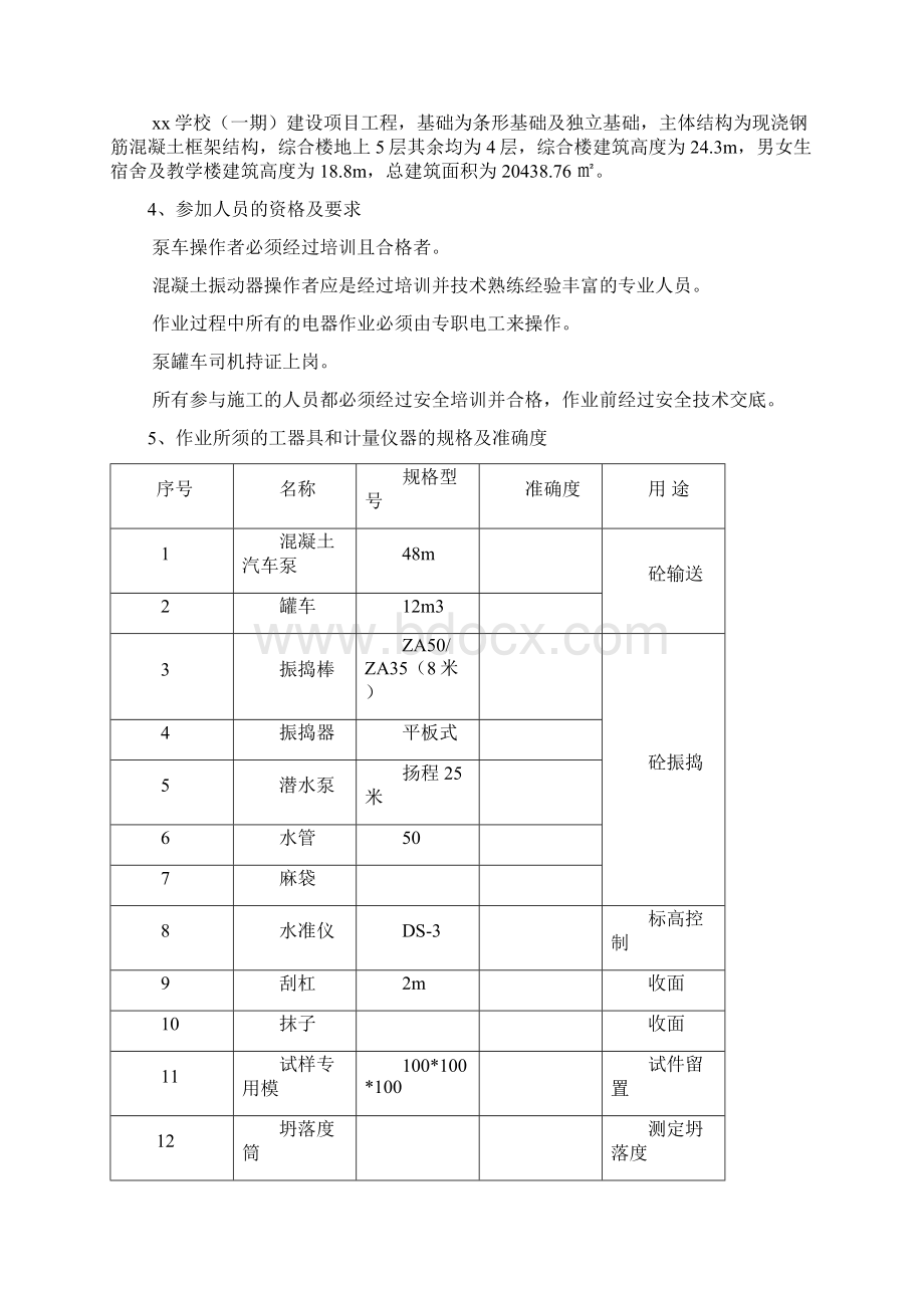 学校建筑混凝土分项工程施工方案Word下载.docx_第2页