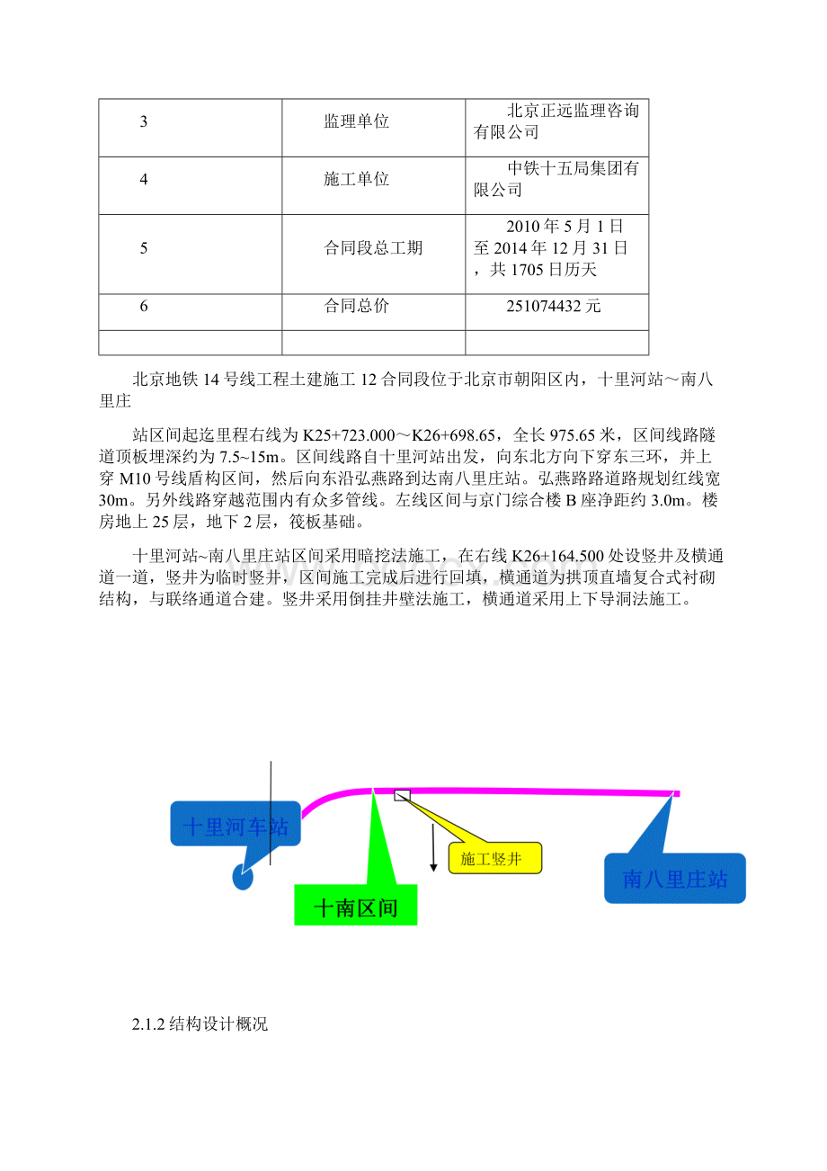 北京地铁区间竖井及横通道开挖支护施工组织设计.docx_第2页