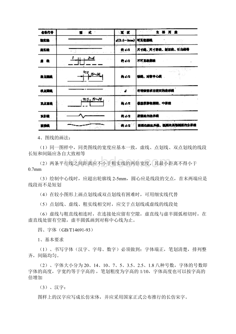 制图的基本知识点图纸幅面和格式Word文件下载.docx_第3页