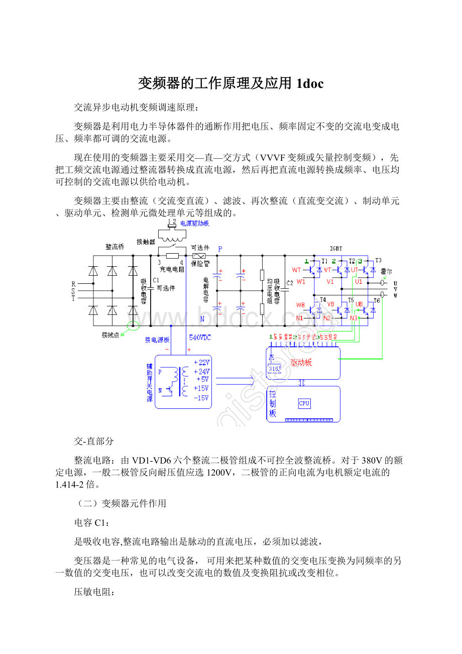 变频器的工作原理及应用1doc.docx_第1页