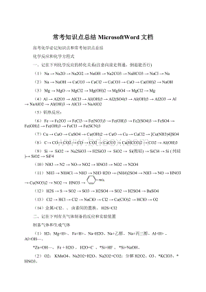 常考知识点总结MicrosoftWord文档Word下载.docx