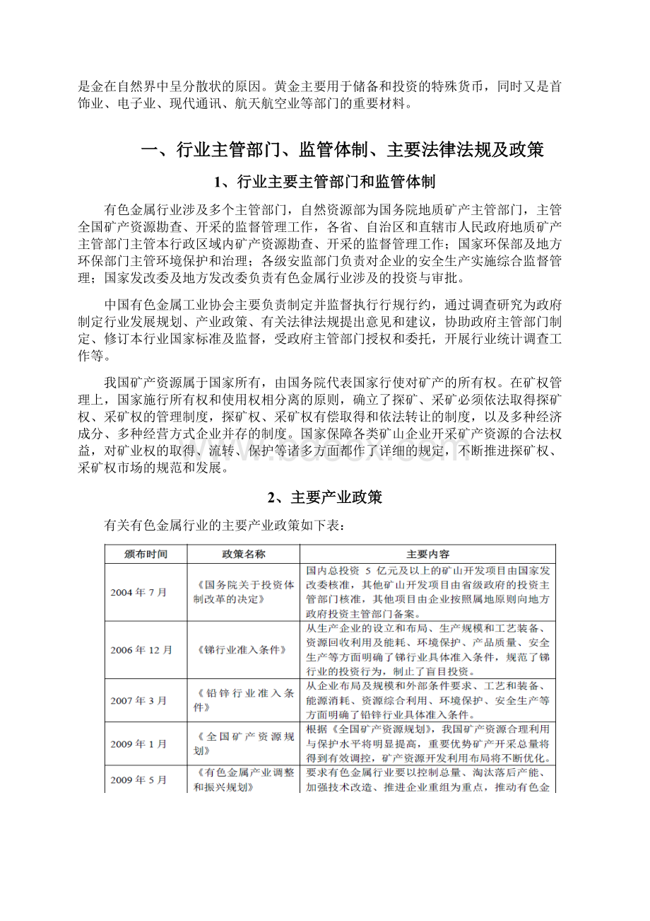 有色金属铅锌银锑铜金行业分析报告.docx_第2页