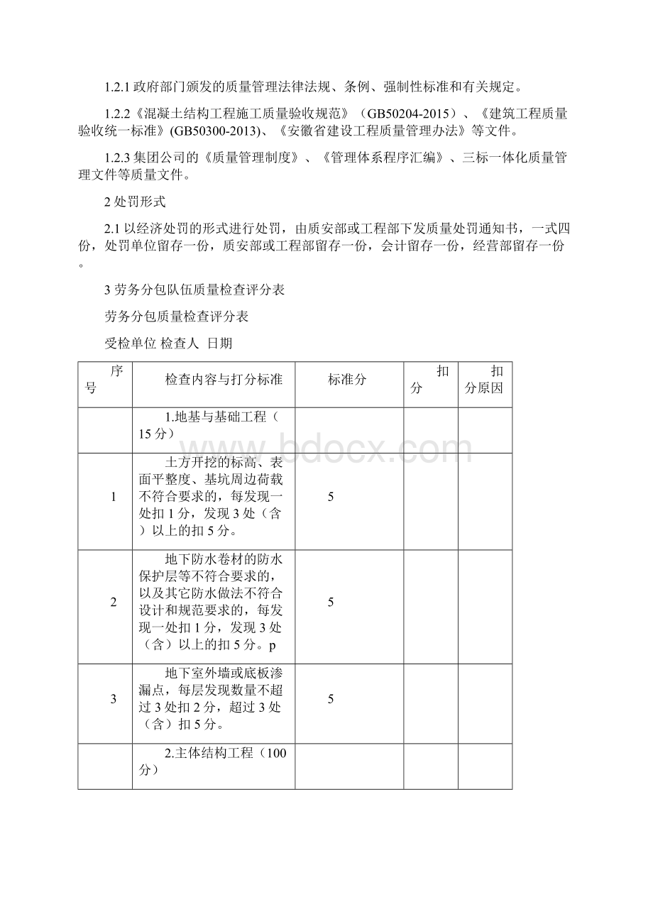 项目质量考核制度.docx_第2页