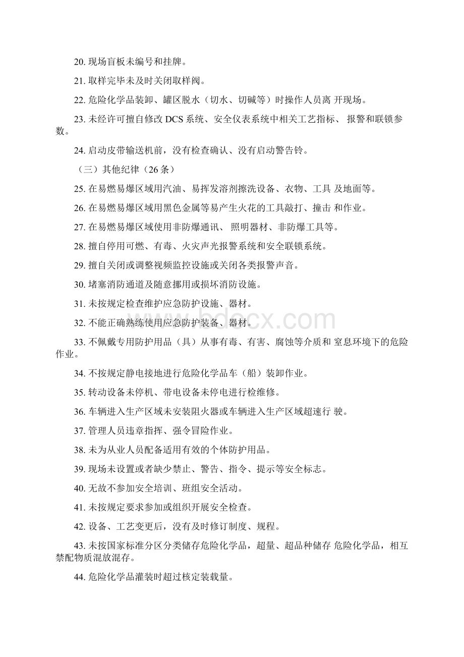 化工危险化学品企业常见安全隐患警示清单.docx_第2页