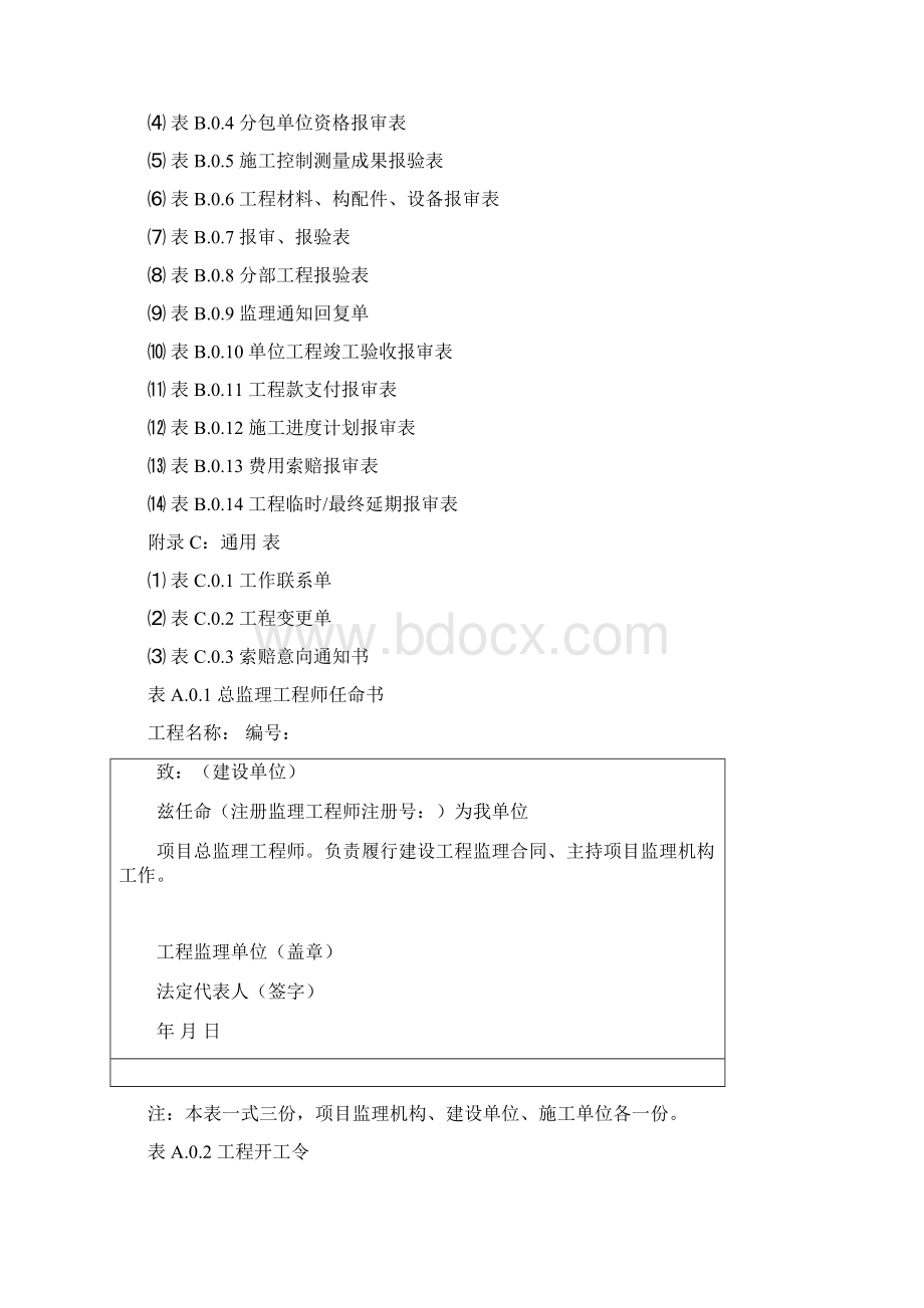 GBT50319建设工程监理基本表式共27页.docx_第2页