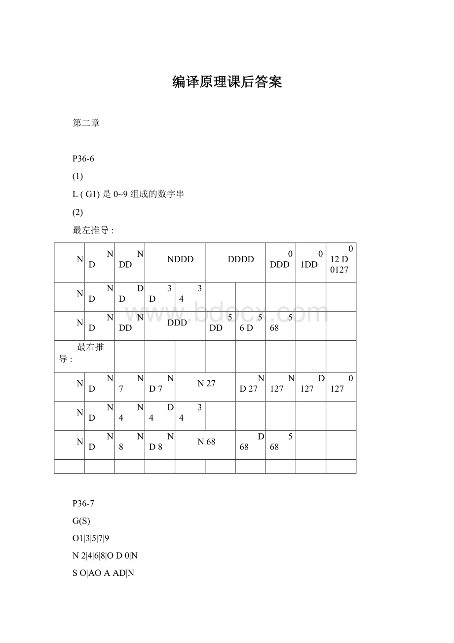 编译原理课后答案.docx