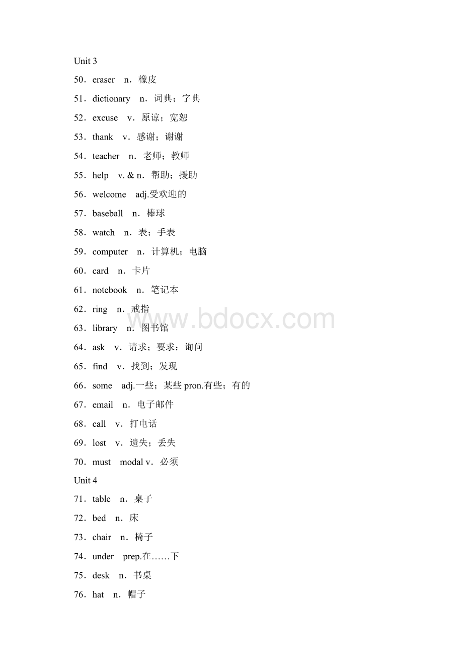 最新人教版中考英语必背单词短语句型汇总.docx_第3页