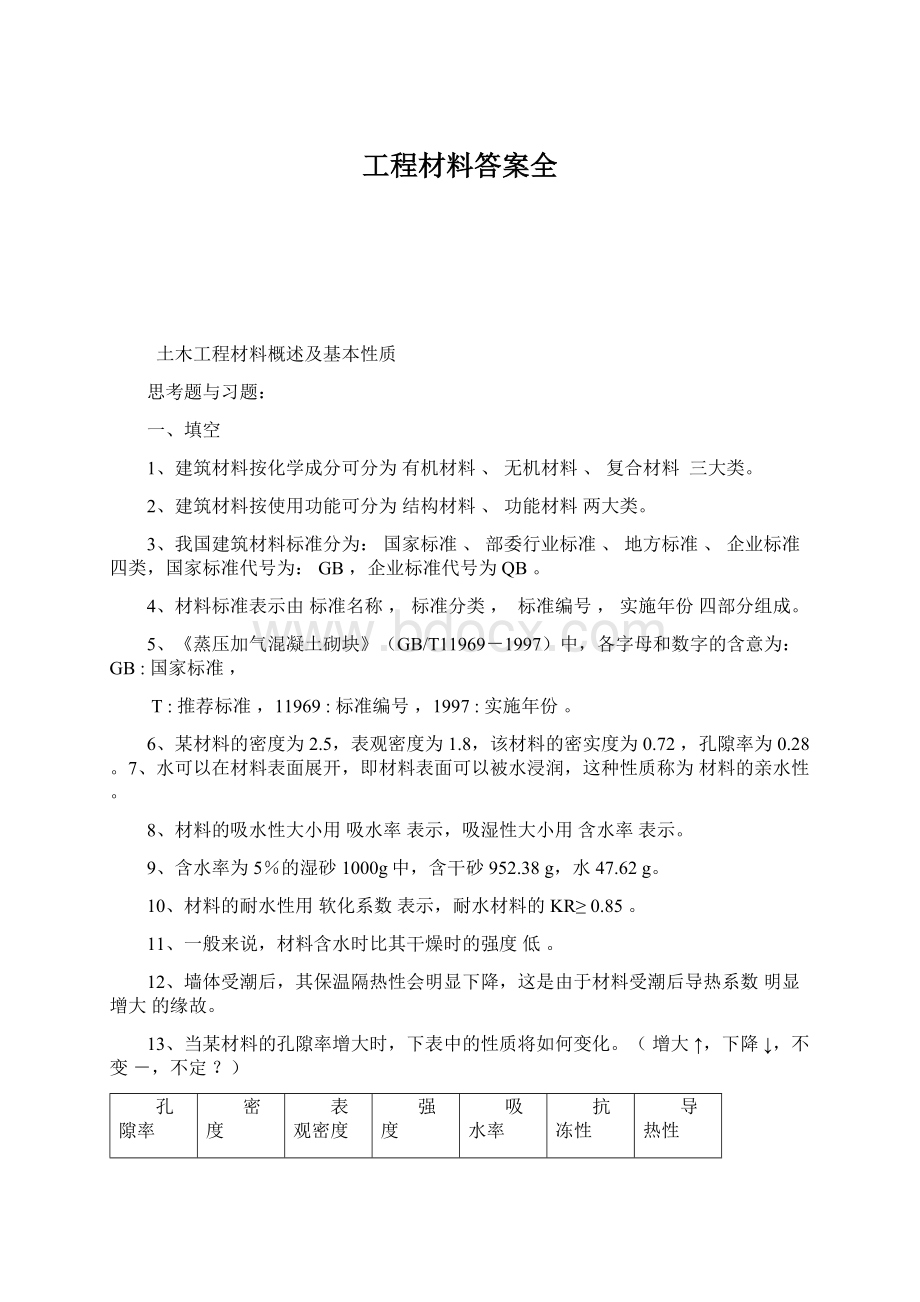 工程材料答案全Word文档下载推荐.docx