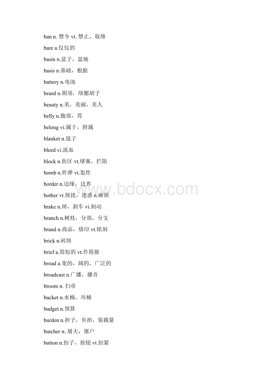 大学英语起点词汇1000汇总.docx_第3页