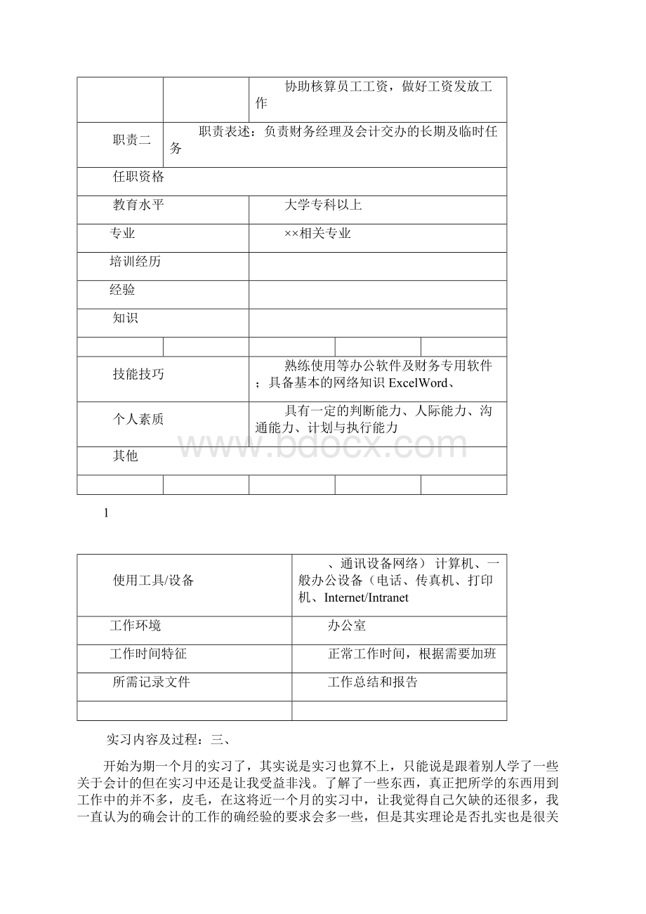 大学生财务会计专业实训报告及实习日志.docx_第2页