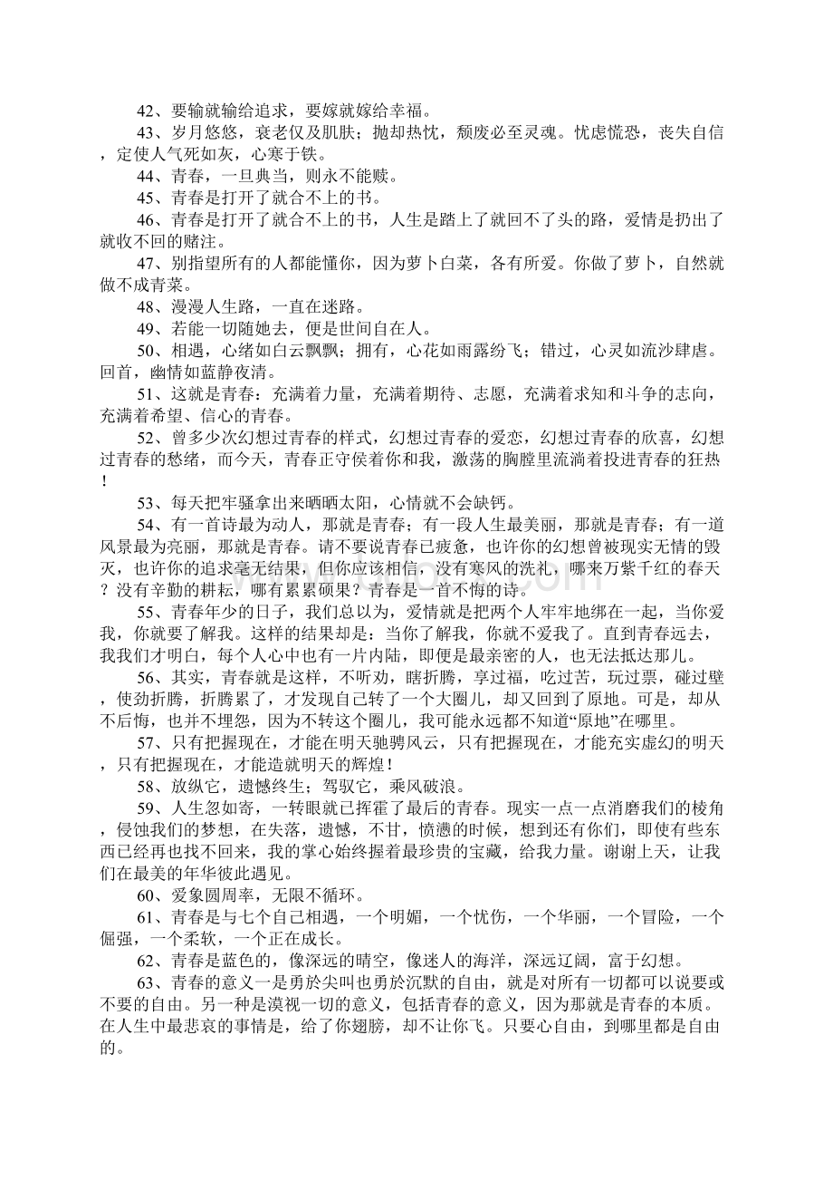 青年励志语录Word格式文档下载.docx_第3页