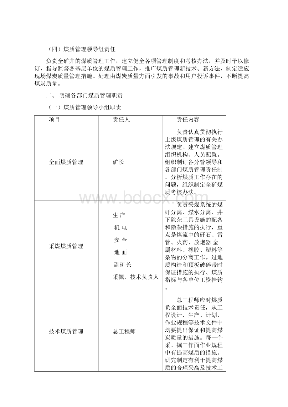 芦塘煤矿煤质管理办法Word格式.docx_第2页