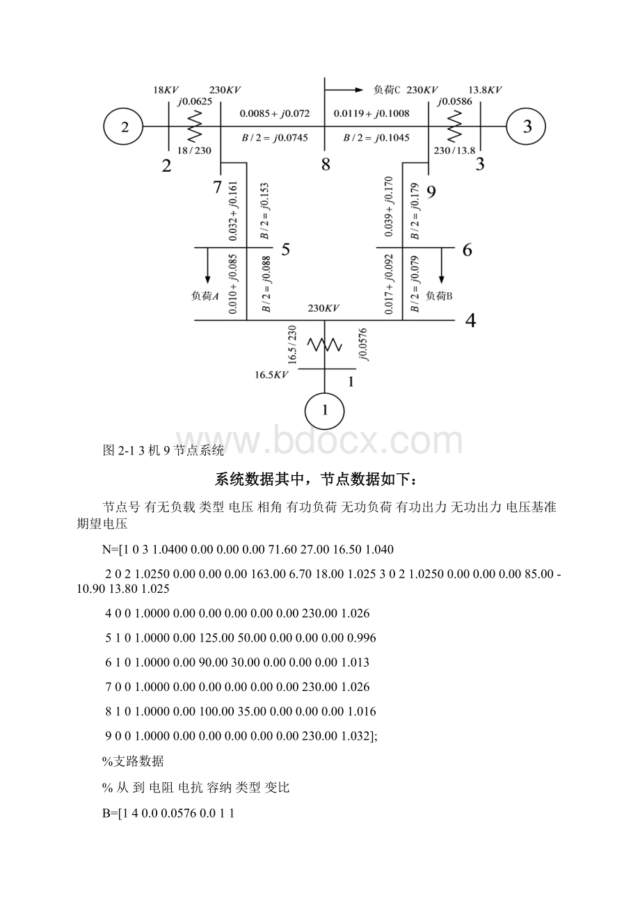 matlab三机九节点电力系统仿真带程序Word下载.docx_第2页