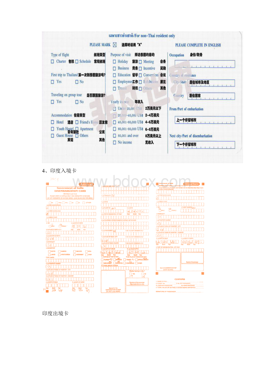 各国出入境卡.docx_第3页