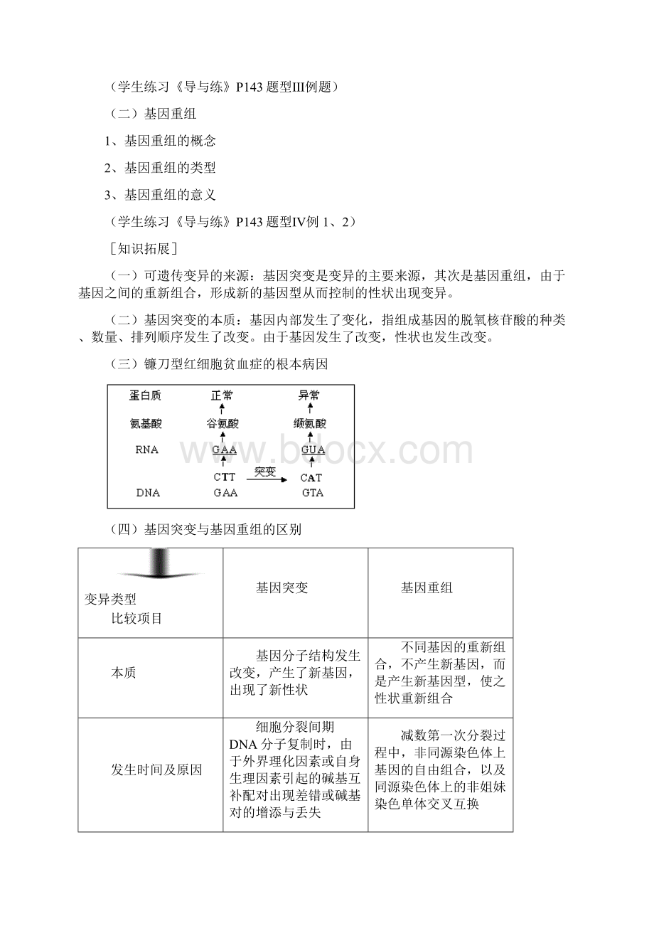 并购重组第一轮考点基因突变和基因重组.docx_第2页