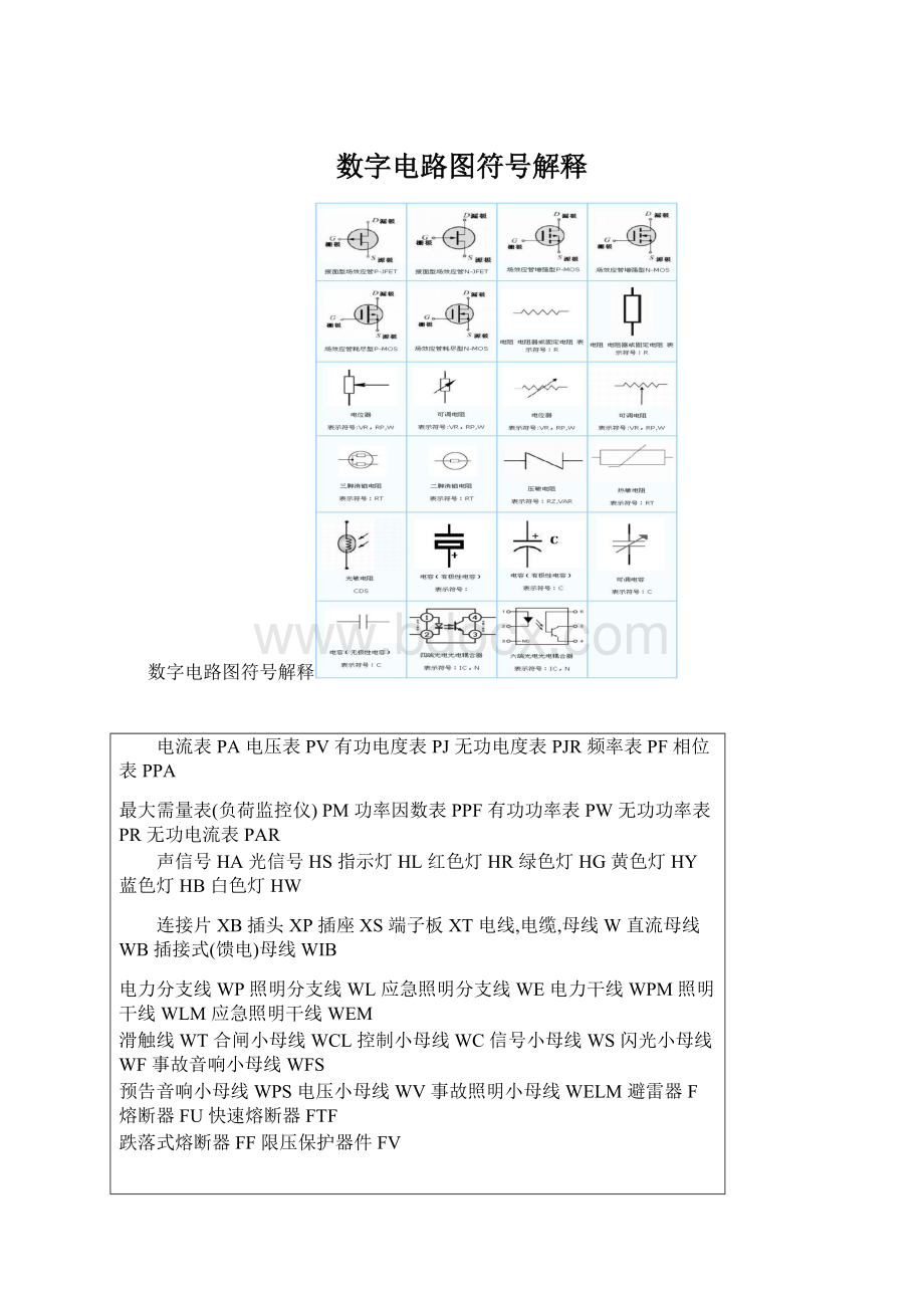 数字电路图符号解释.docx