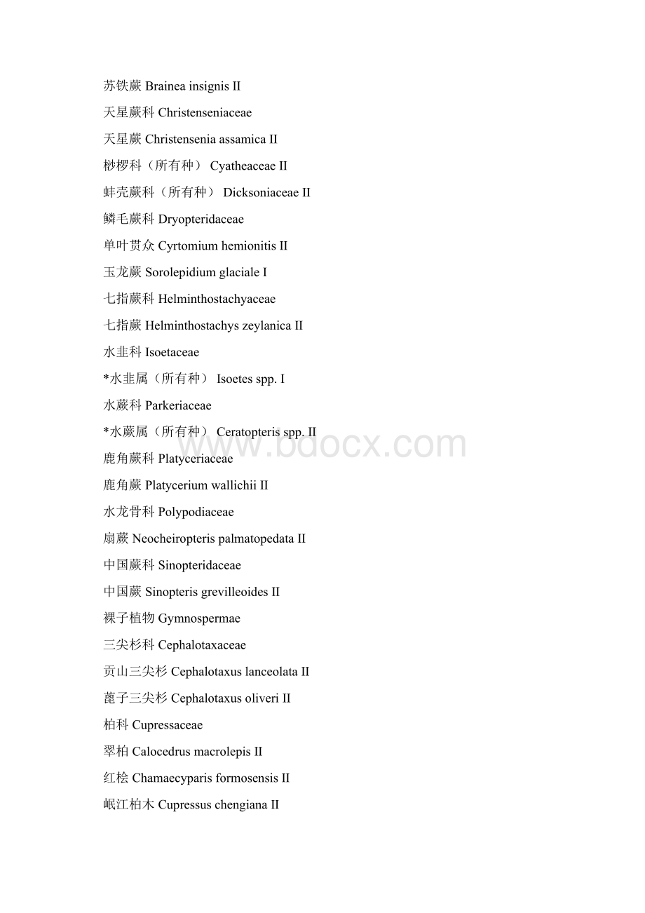 国家一级保护植物国家保护植物等级国家保护植物Word可编辑版.docx_第3页