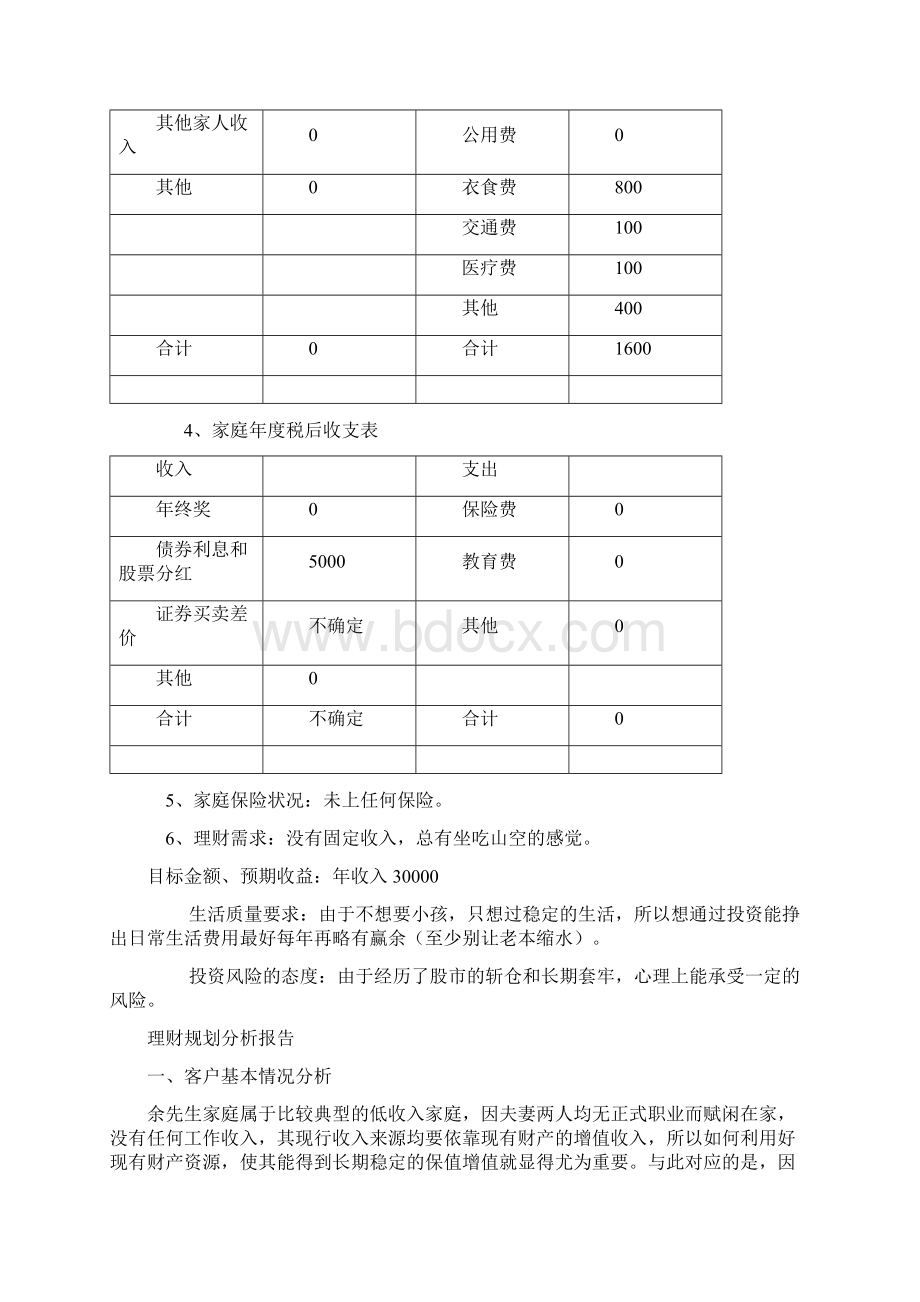 理财规划分析报告Word格式.docx_第2页