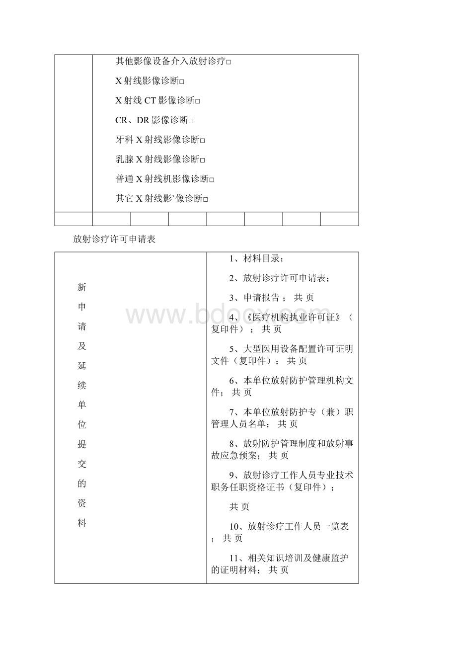 放射诊疗许可申请表.docx_第3页