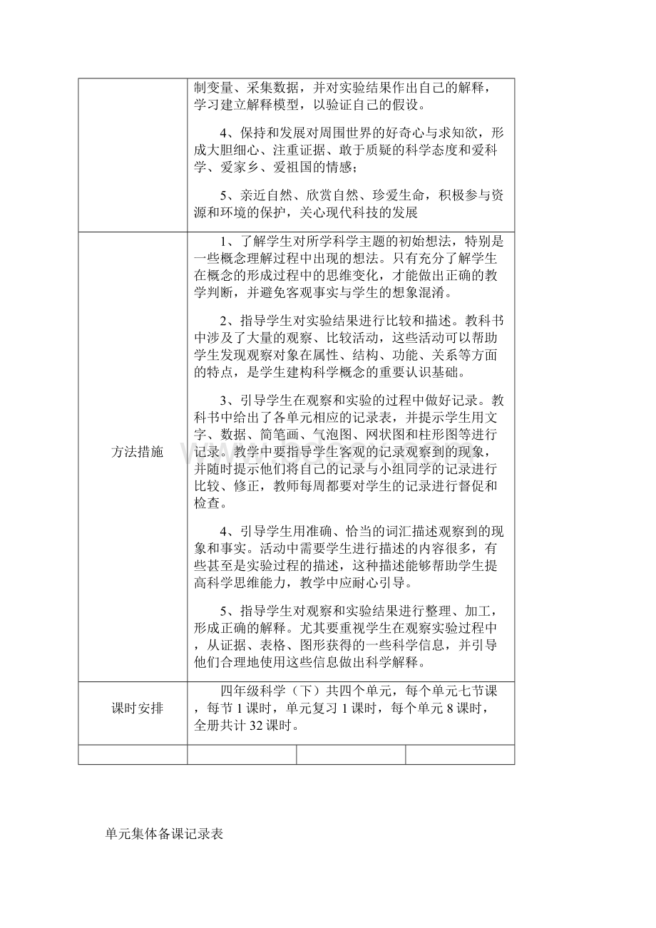 教科版科学四年级第一单元.docx_第2页