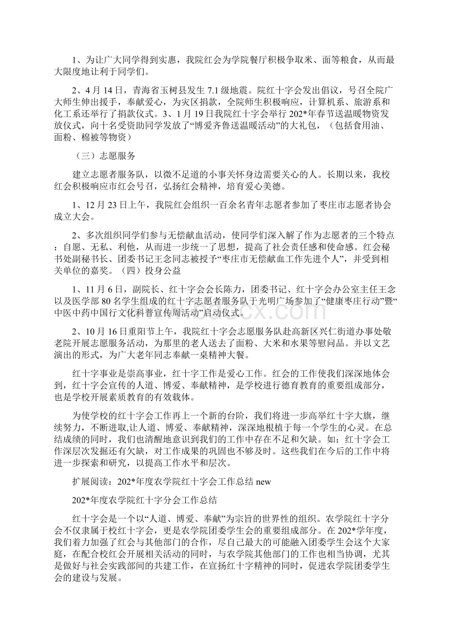 红会工作总结 约800字Word文件下载.docx_第2页