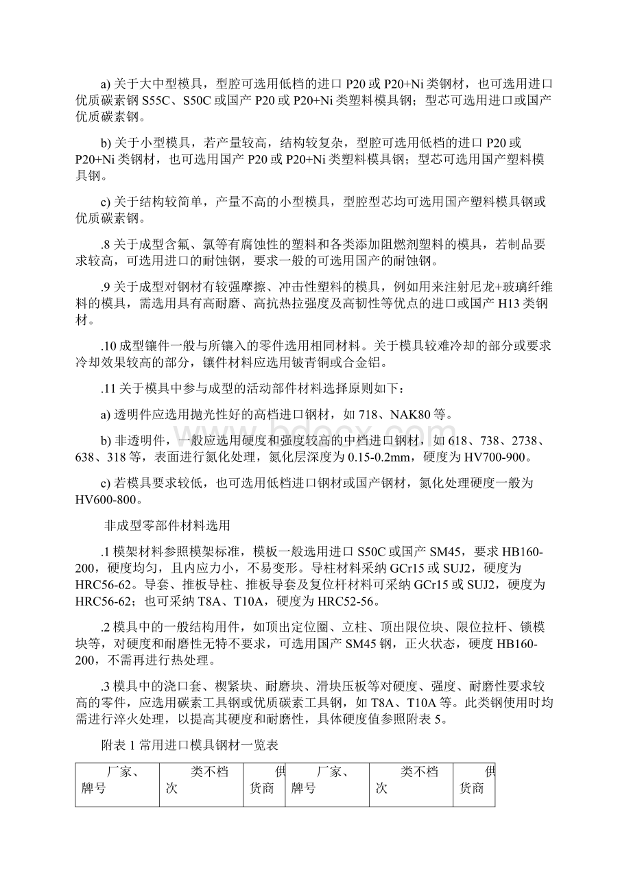 模具材料选用标准Word格式文档下载.docx_第2页