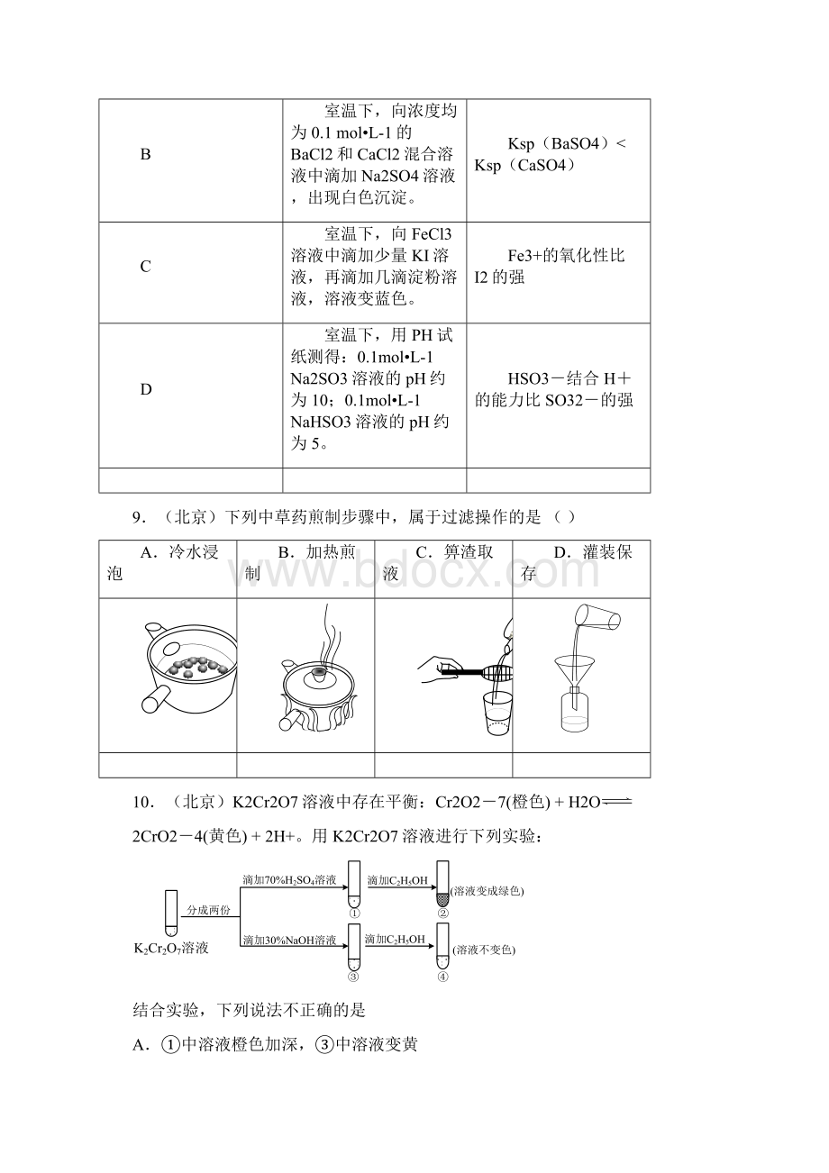 高考化学汇编12化学实验.docx_第3页